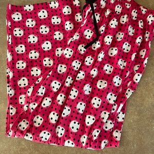 Cacique Pajamas Pants Size 18/20 Pink and Black